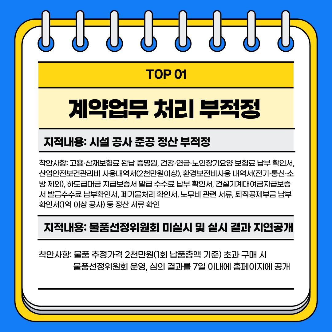 주요 지적사례