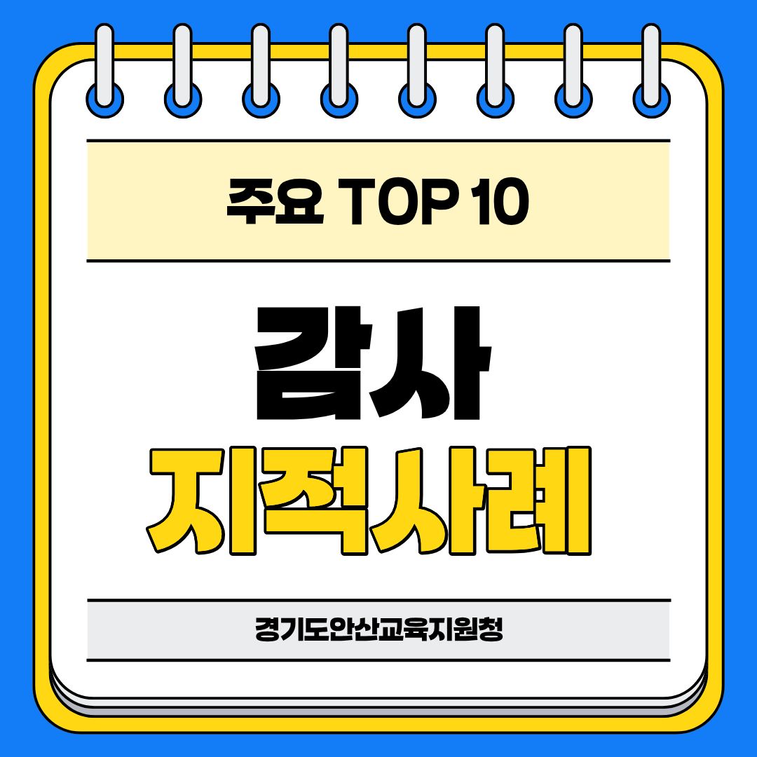 주요 지적사례